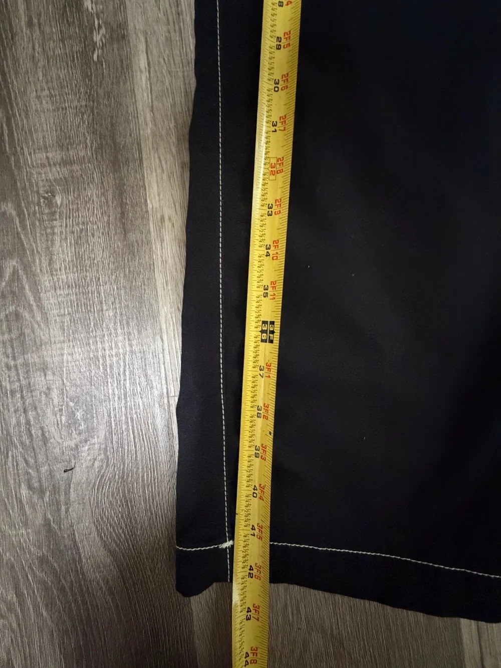 True Religion Black Cargo Pants with White Contrast Stitching
